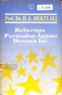 Image of beberapa persoalan agama dewasa ini