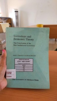 Image of INSTITUTIONS AND ECONOMIC THEORY